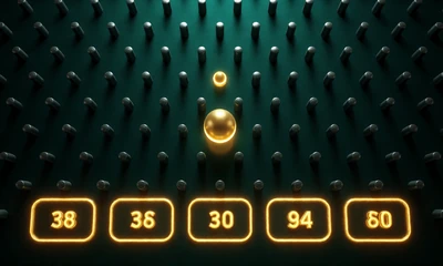 Plinko-Spiel mit leuchtender Goldkugel auf Neon-Pyramide im WildRobin Casino