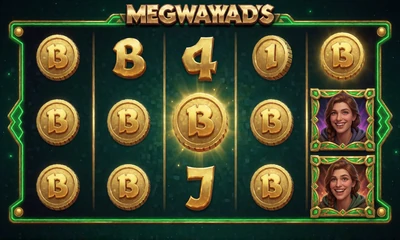 Megaways-Slot mit kaskadierenden Walzen und goldenen M&uuml;nz-Symbolen im WildRobin Casino